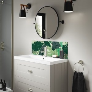 Mermaid Lush Bermuda Blue Alloy Bathroom Splashback – 800 x 250mm