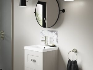 Mermaid Marmo Migliora Alloy Bathroom Splashback - 400 x 250mm