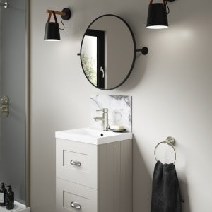 Mermaid Marmo Migliora Alloy Bathroom Splashback – 400 x 250mm
