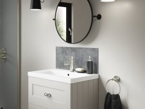 Mermaid Ravello Alloy Bathroom Splashback - 600 x 250mm