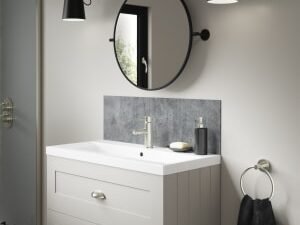 Mermaid Ravello Alloy Bathroom Splashback - 800 x 250mm