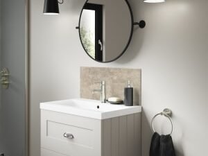 Mermaid Treviso Alloy Bathroom Splashback - 600 x 250mm
