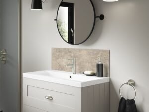 Mermaid Treviso Alloy Bathroom Splashback - 800 x 250mm