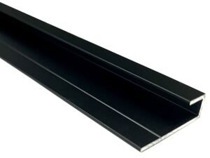 Mermaid Alloy Edge Profile 800mm - Matt Black