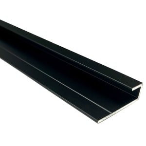 Mermaid Alloy Edge Profile 800mm – Matt Black