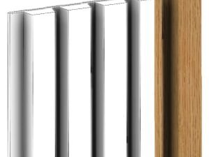 Corlea Oak 2400mm Tongue End Cap for Slatted Wall Panelling