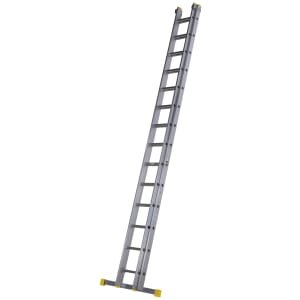 Werner Square Rung Double Extension Ladder – Max Height 7.21m