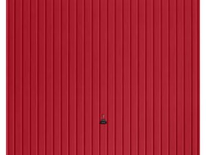Garador Carlton Vertical Framed Canopy Garage Door - Ruby Red - 2134 x 2136mm