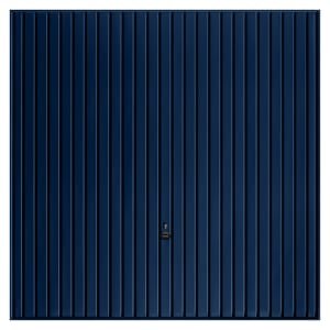 Garador Carlton Vertical Framed Retractable Garage Door – Steel Blue – 2286 x 1981mm