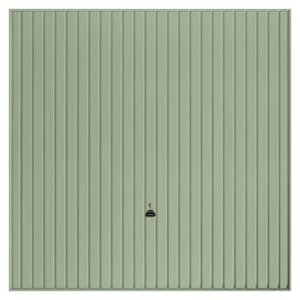 Garador Carlton Vertical Framed Retractable Garage Door – Chartwell Green – 2438 x 2136mm