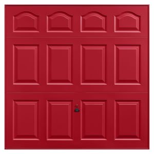 Garador Cathedral Panelled Frameless Retractable Garage Door – Ruby Red – 2286 x 1981mm