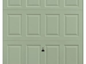 Garador Cathedral Panelled Framed Canopy Garage Door - Chartwell Green - 2286 x 2136mm