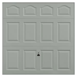 Garador Cathedral Panelled Framed Canopy Garage Door – Agate Grey – 2438 x 2136mm