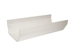 FloPlast 114mm Square Line Gutter 2m - White