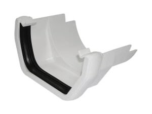 FloPlast Square Line Gutter to Cast Iron Adaptor - White