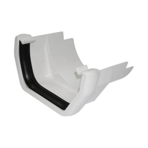 FloPlast Square Line Gutter to Cast Iron Adaptor – White