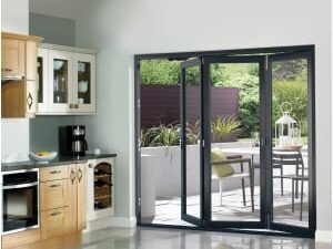 JCI Slimline Grey Bi-Fold Door Set - 1790mm