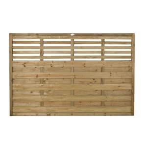 Forest Garden Pressure Treated Kyoto Fence Panel – 1800 x 1200mm – 6 x 4ft – Pack of 5