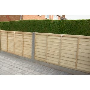 Forest Garden Pressure Treated Overlap Fence Panel – 6 x 3ft