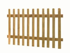 Forest Garden Dip Treated Pale Palisade Picket Fence - 6 x 3ft