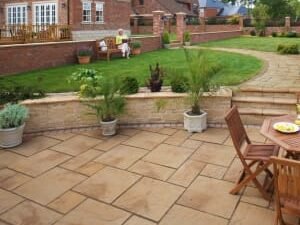 Marshalls Heritage Riven Yorkstone Paving Slab 600 x 600 x 38 mm - 7.92m2 pack