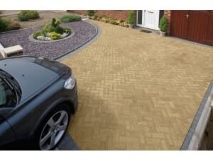Marshalls Driveline Priora Driveway Block Paving - Buff 200 x 100 x 60mm Pack of 404