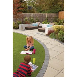 Marshalls Saxon Textured Natural Paving Slab 600 x 600 x 35 mm – 10.8m2 pack