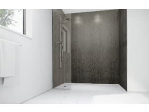 Mermaid Concrete Laminate Single Shower Panel - 2400 x 1200mm