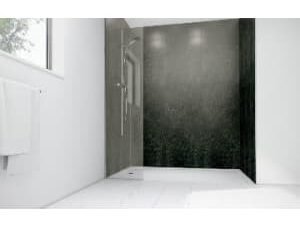 Mermaid Lead Laminate 2 Sided Shower Panel Kit - 900 x 900mm