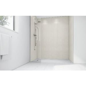 Mermaid Pearl Gloss Laminate 3 Sided Shower Panel Kit – 900 x 900mm