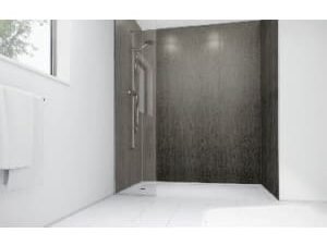 Mermaid Concrete Laminate 2 Sided Shower Panel Kit - 1700 x 900mm