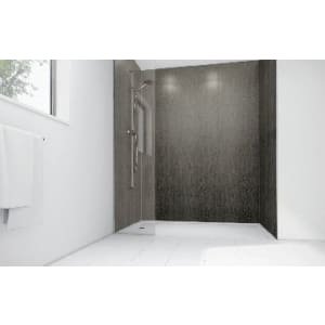 Mermaid Concrete Laminate 3 Sided Shower Panel Kit – 1700 x 900mm