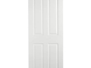 Wickes Chester White Grained Moulded Fully Finished 4 Panel Internal Door - 1981 x 610mm