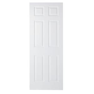 Wickes Lincoln White Grained Moulded Fully Finished 6 Panel Internal Door – 1981 x 838 mm