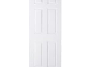 Wickes Lincoln White Grained Moulded 6 Panel Internal Door - 2040 x 626mm