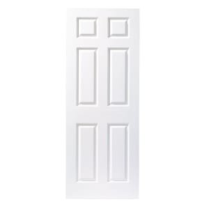 Wickes Lincoln White Grained Moulded 6 Panel Internal Door – 1981 x 838mm