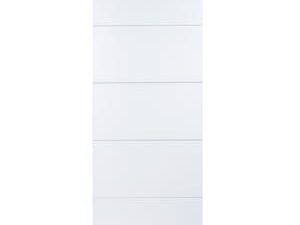 Wickes Halifax White Smooth Moulded 5 Panel Internal Door - 1981 x 838mm