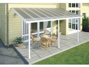 Palram Canopia Feria Polycarbonate Patio Canopy White - 2950 x 3070 mm