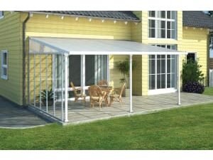 Palram Canopia Feria Polycarbonate Patio Canopy White - 2950 x 4250 mm