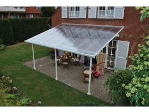 Palram Canopia Feria Polycarbonate Patio Canopy White - 2950 x 5460 mm