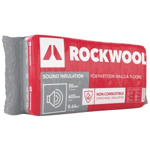 Rockwool Sound Insulation Slab – 50 x 600 x 1200mm
