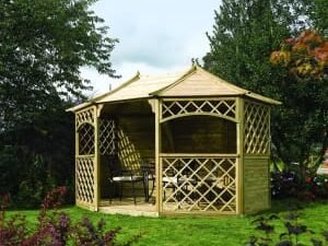 Rowlinson Sandringham Timber Gazebo - 3.94 x 3m