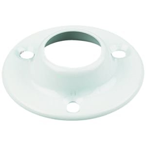Wickes Interior Wardrobe Rail Deluxe Socket – 19mm White Pack of 2