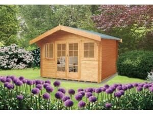 Shire Clipstone 14 x 14ft Double Door Log Cabin