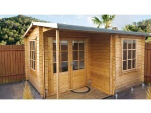 Shire Ringwood 12 x 16ft Double Door Log Cabin