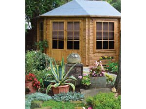 Shire Ardcastle 10 x 10ft Double Door Log Cabin with Assembly