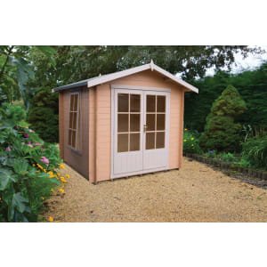 Shire Barnsdale 10 x 10ft Double Door Log Cabin with Assembly