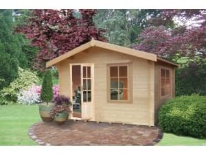 Shire Bucknells 10 x 8ft Log Cabin with Assembly
