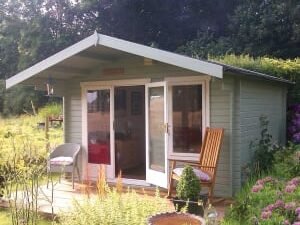 Shire Gisburn 12 x 10ft Large Double Door Log Cabin with Assembly