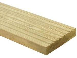 Wickes Premium Natural Pine Deck Board - 28 x 140 x 2400mm